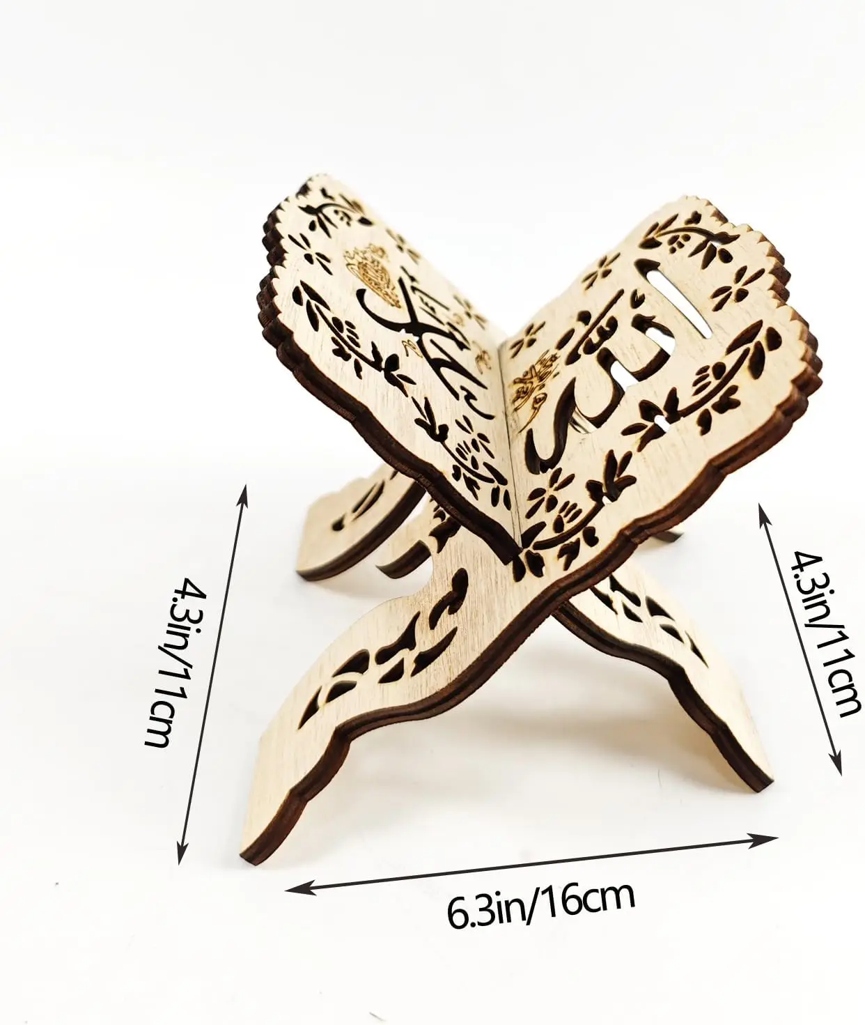 祈りの本ホルダースタンド ラマダンギフト Rihal Rehal 木製彫刻ギフト