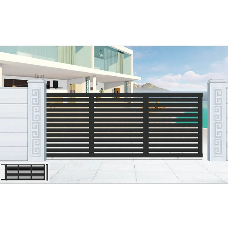 JHR Simple Main Sliding Gate Designs for Homes Sliding Gate Cantilever in Pakistan High Quality Villa Entrance Gate