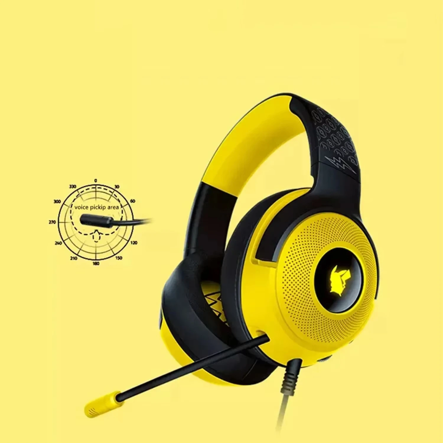 Razer Kraken V3 X Pikachu Gaming Headphones - Dynamic Audio