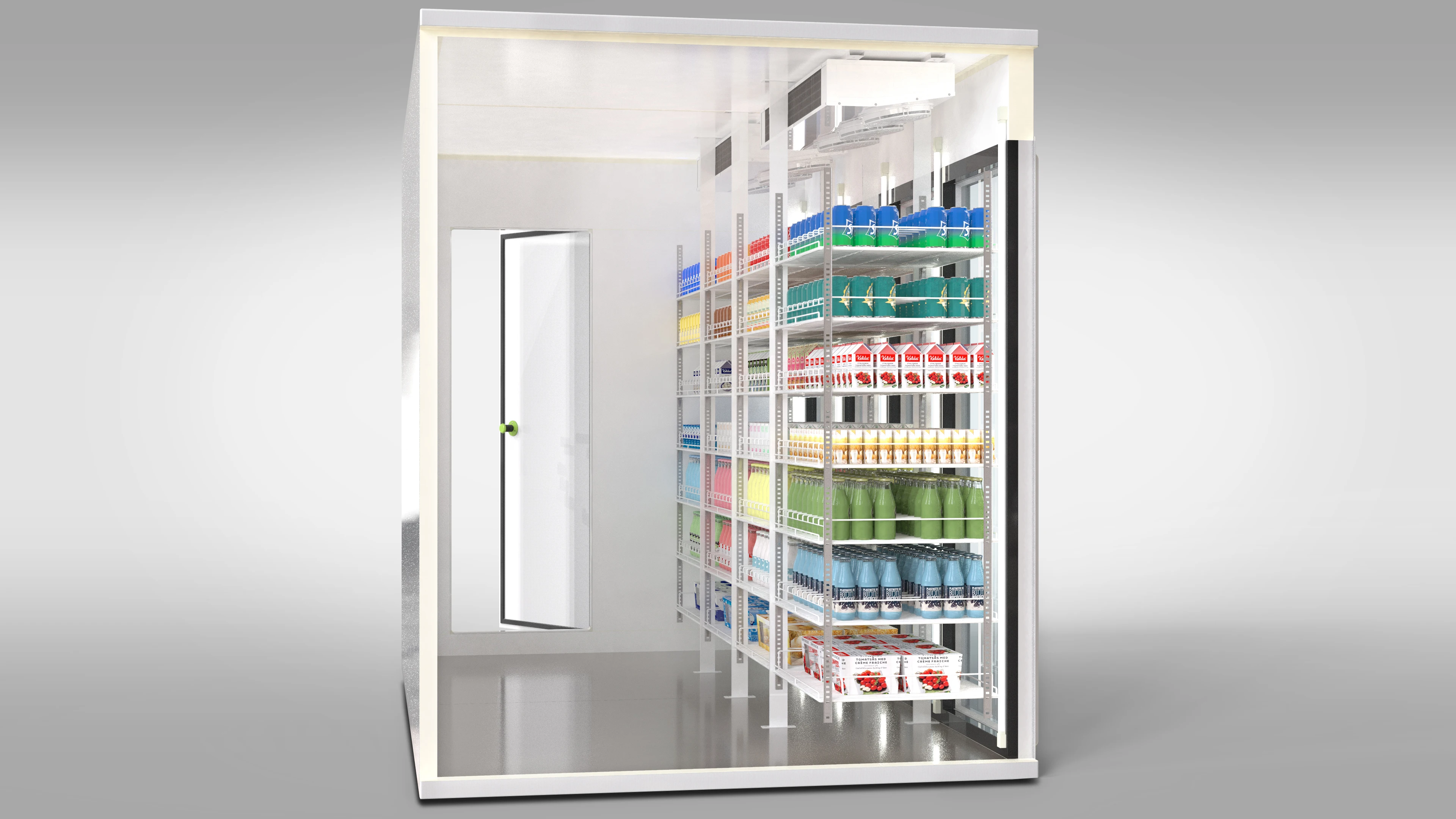 Convenience Store Upright Refrigerator, based on sizes, R22 - detail 14