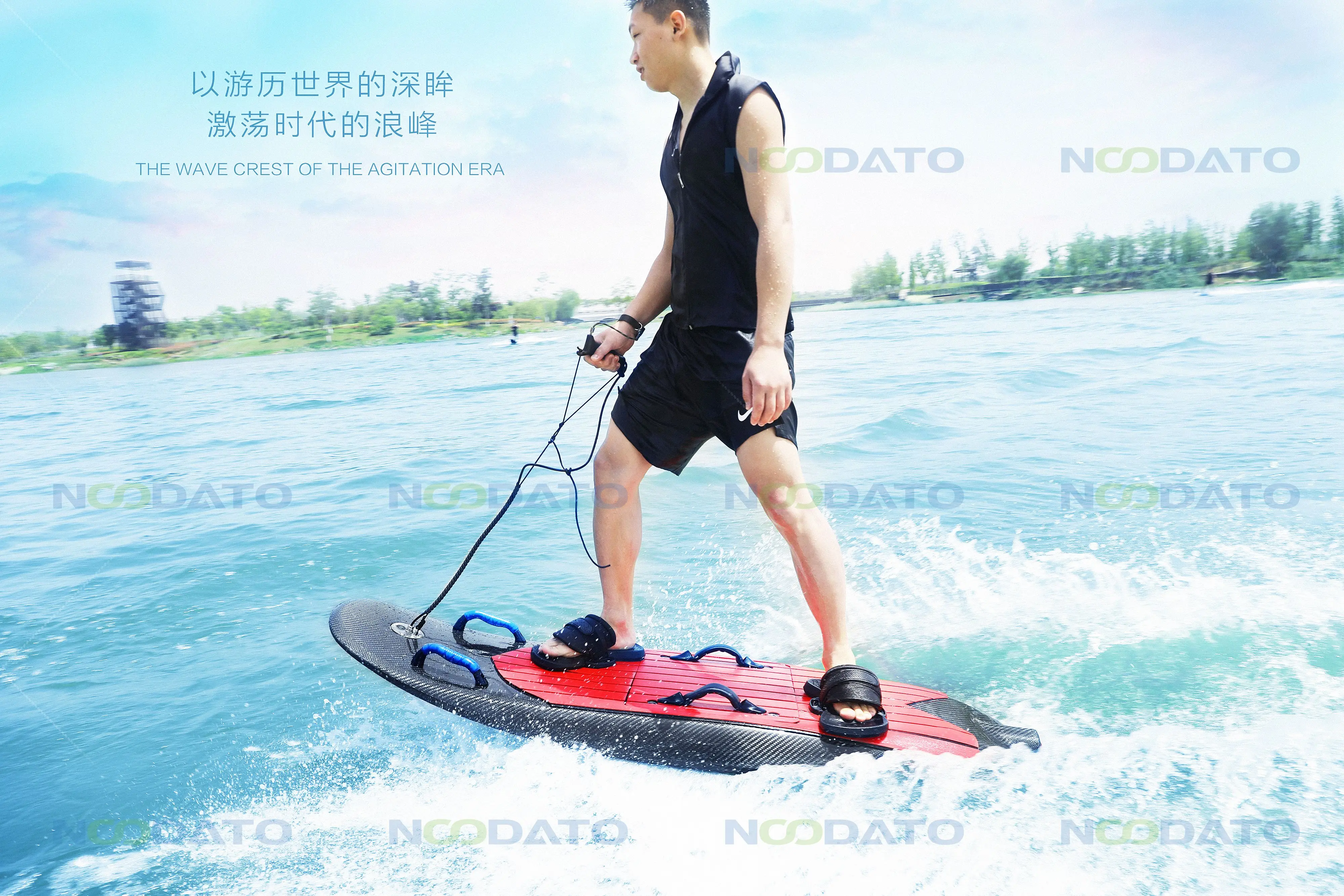 Carbon Fiber Surfboard Motor 72v 12kw Jet Power Electric Jet Board 58ah