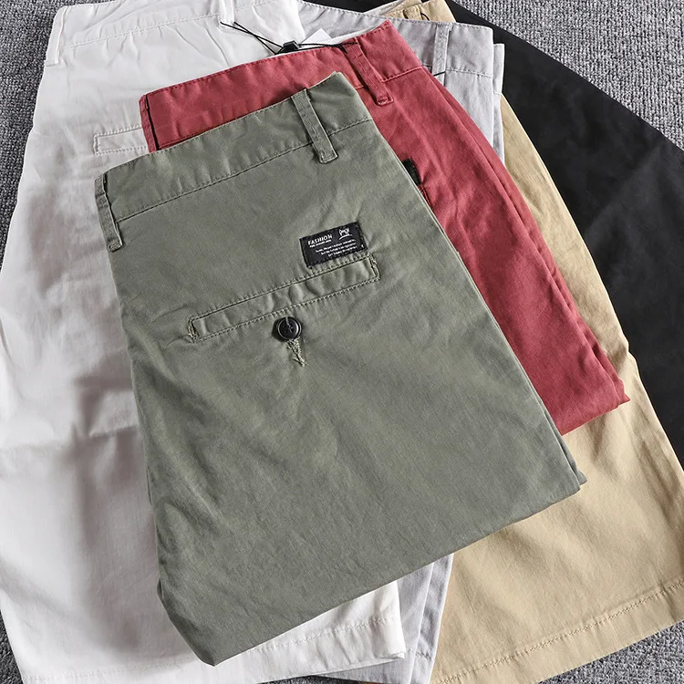 2022 Summer custom men's shorts Factory Wholesale cheap shorts men Khaki chino shorts men378_voghion.com