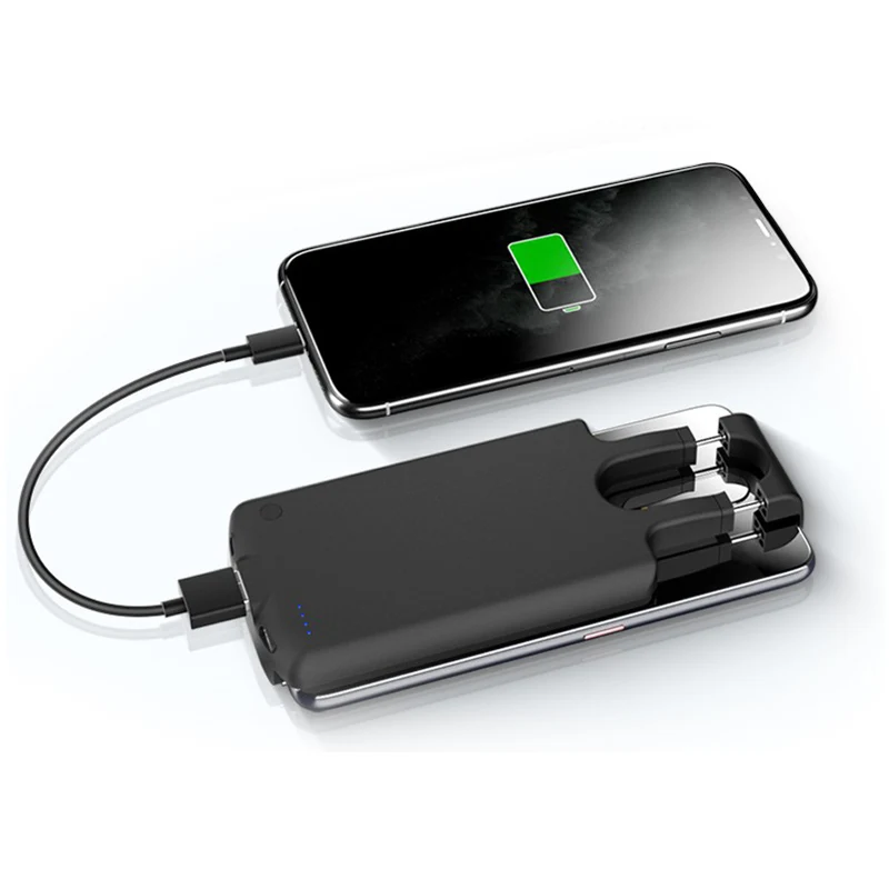 Factory Direct External Battery Universal Mini Wireless Power Bank Mobile Phone Charging Case for Apple for Android for Type C