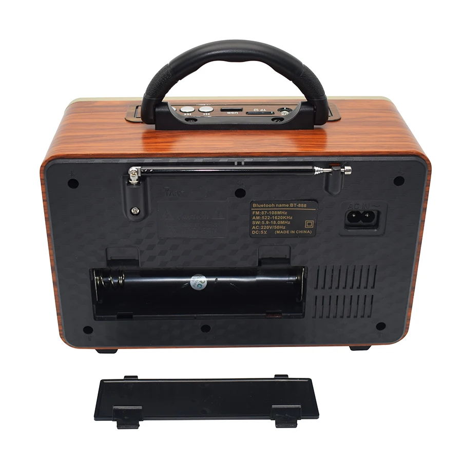 Customizable Vintage Style Portable Rotating Volume Outdoor Retro Radio