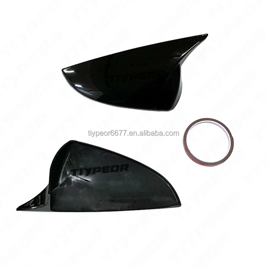 product premium glossy black car rearview mirror cover shell trim   for lexus es 2012   2018   enhances side door appearance-5