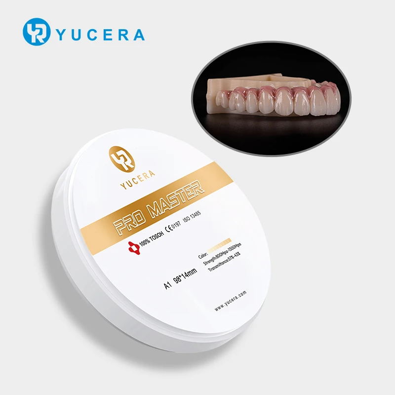 Yucera Pro Master Dental Zirconia Blocks - High-Quality Ceramic for Dental Crowns