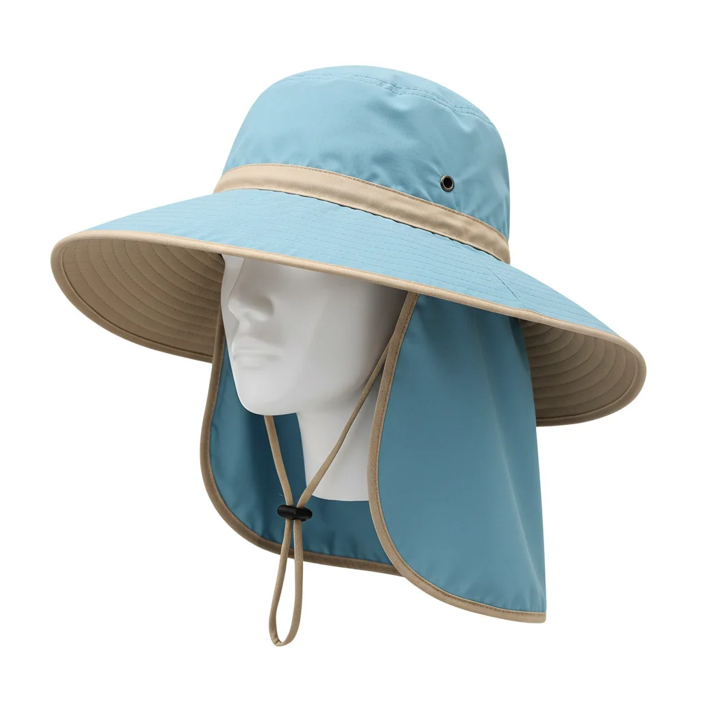 Custom UV Protection Bucket Hat Fishing Safari Summer Men Sun Hat Fisherman Outdoor Caps Bucket Hat