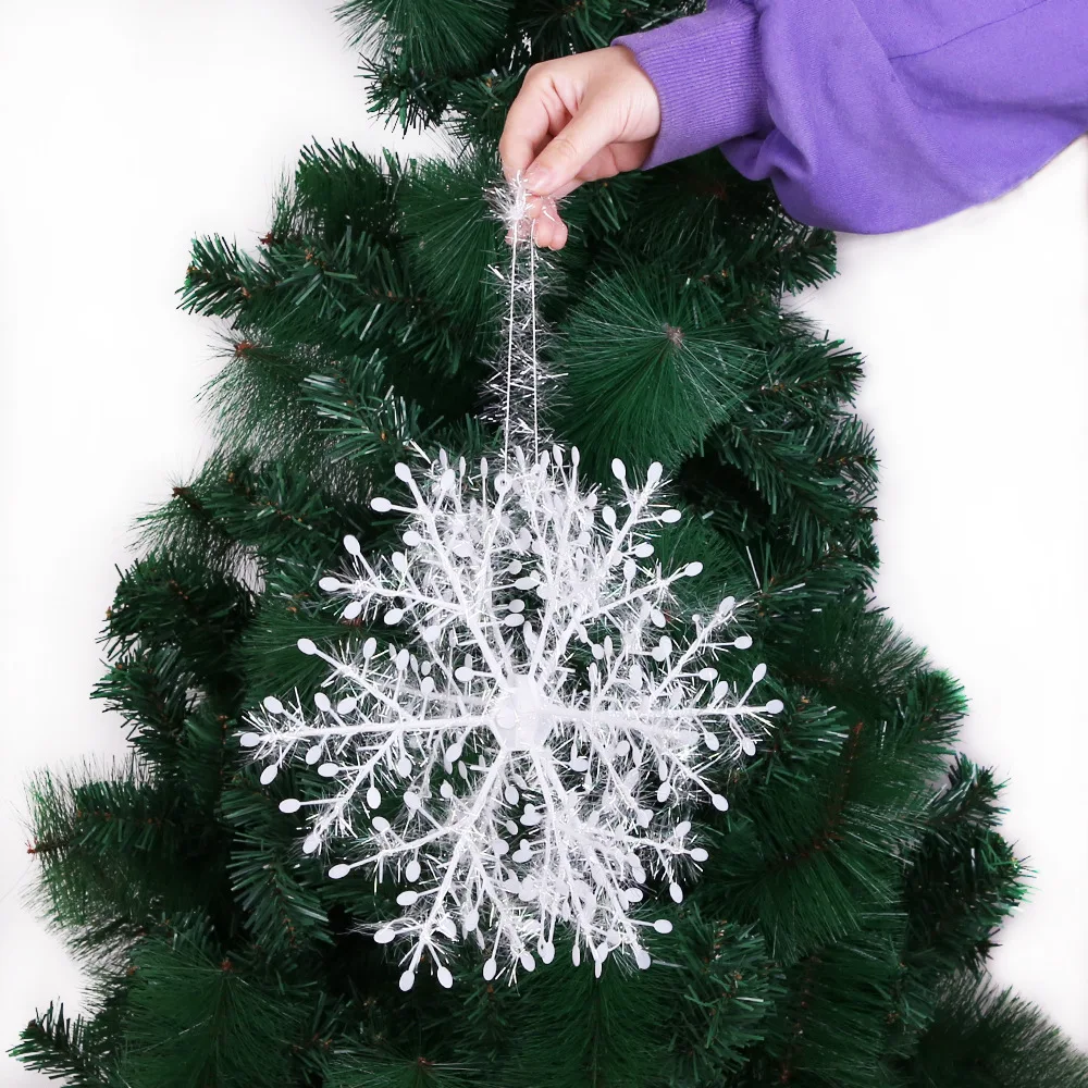 winter christmas hanging snowflake decorations for