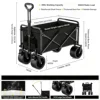 Black Tank Wheel High Load Dual Bearing Brake Damping Handle