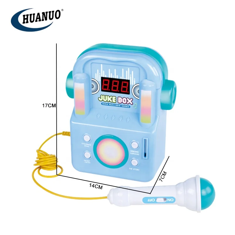 2025 HOT Selling Kids Singing Toy Juke Box Com Microfone