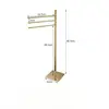 All-copper brushed gold - rotating three-bar