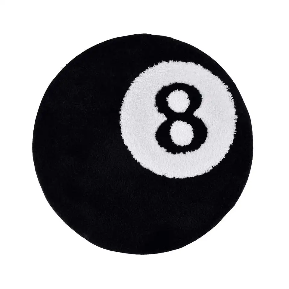 8 Ball Rug Shaggy Area Rug Bathroom Mat Floor Carpet Hypebeast ...