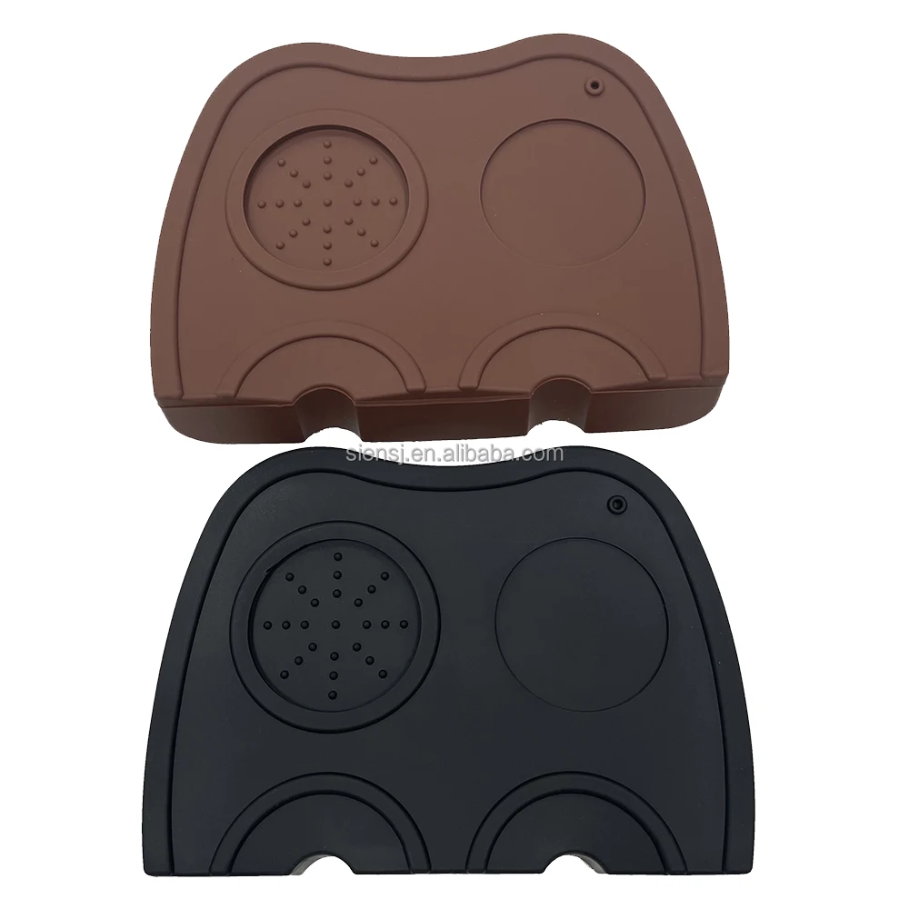 Coffee Accessories Silicone Espresso Tamper Mat Coffee Tampering Corner Mat Made for Baristas With Non-slippery