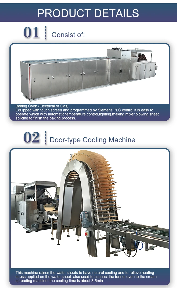 Skywin Biscuit Manufacturing Machine Wafer Biscuit Production Line