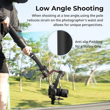 For SmallRig Carbon Fiber Gimbal Extension Pole 15\"/37cm Anti-Deflection Baffle Mounts for DJI RS 4 Mini/RS 4/RS 4 Pro/RS 3 detail image