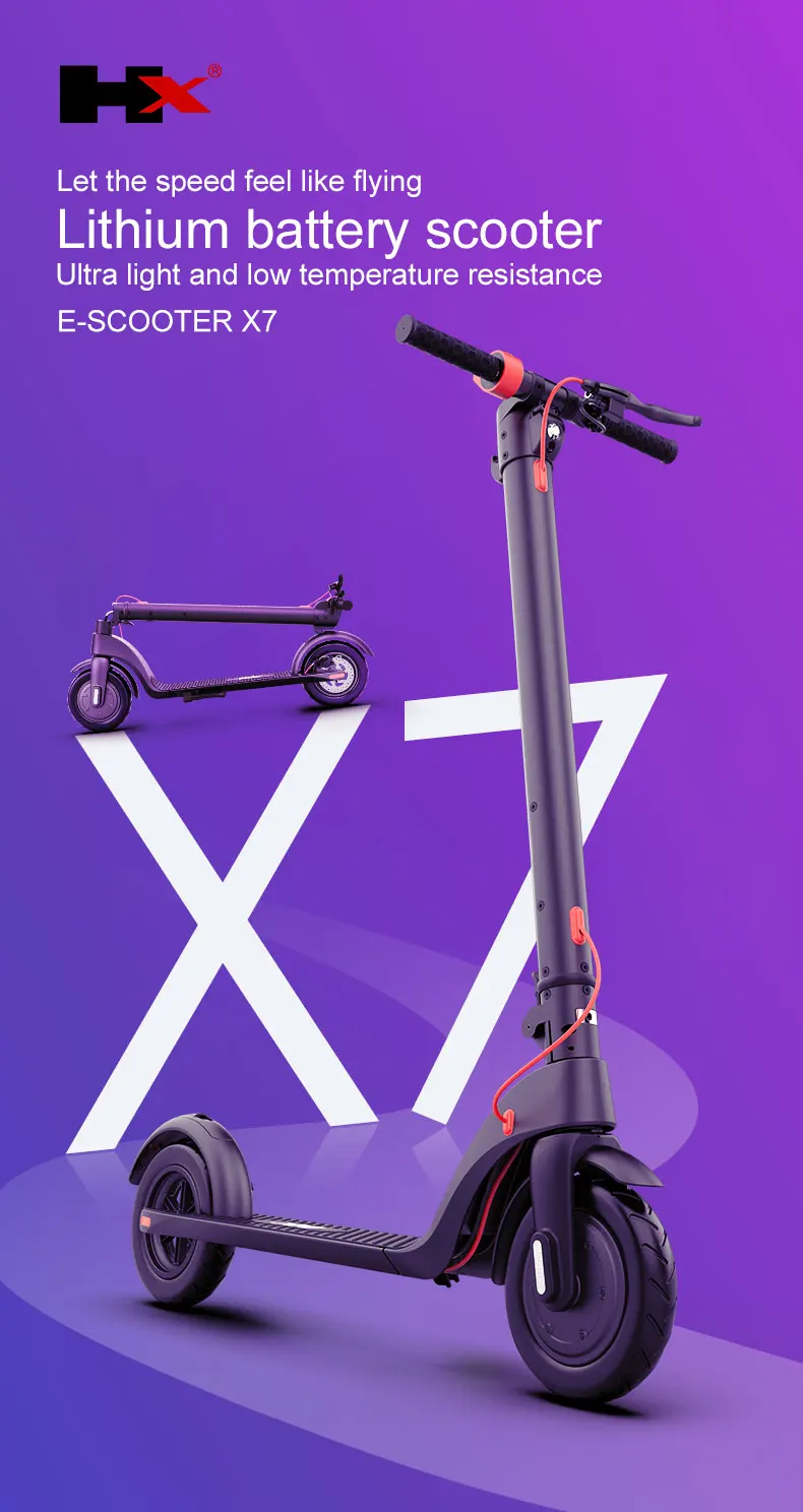 Adult Foldable 2 Wheel Electric Kick Scooter 8.5inch 350w Detachable