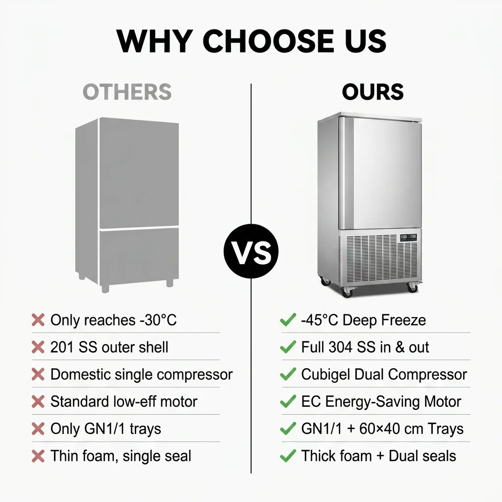 Blast Freezer, 220 V, Stainless Steel - detail 16