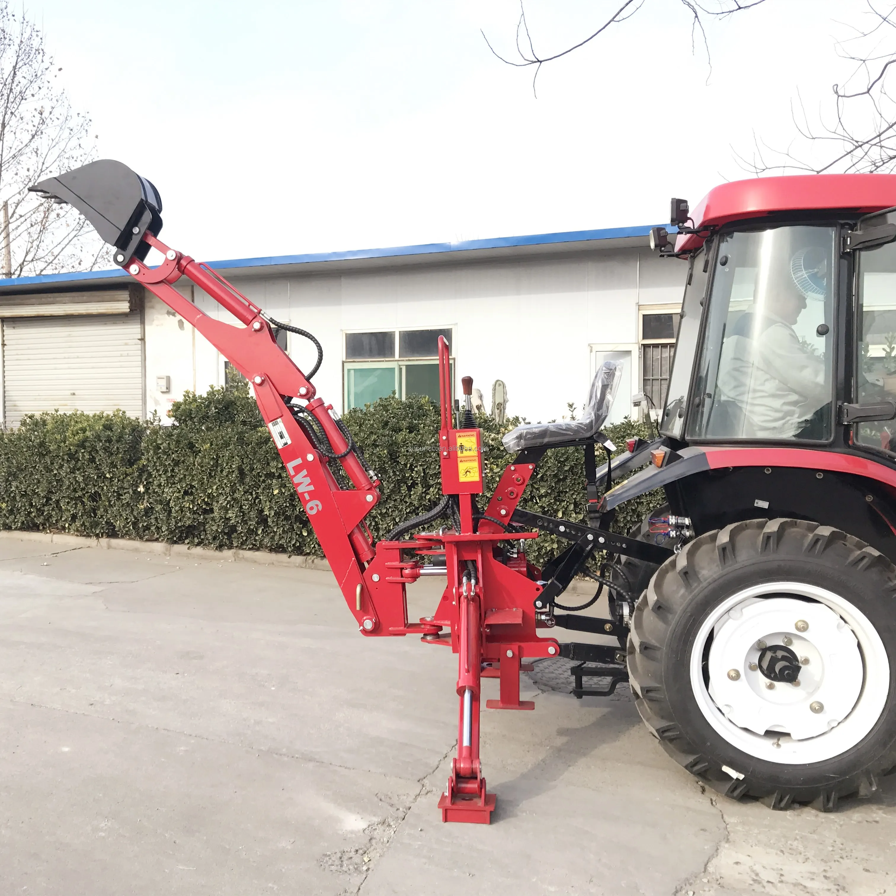 Tractor Mounted 3 Point Hitch Backhoe Attachment - Video Inspection