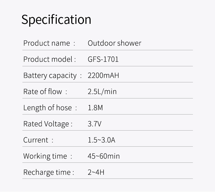 Shower Rooms Accessories China Douche Kit Water Jet Spray Portable Bidet Shower Sprayer Portability details