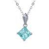solitaire princess paraiba pendant