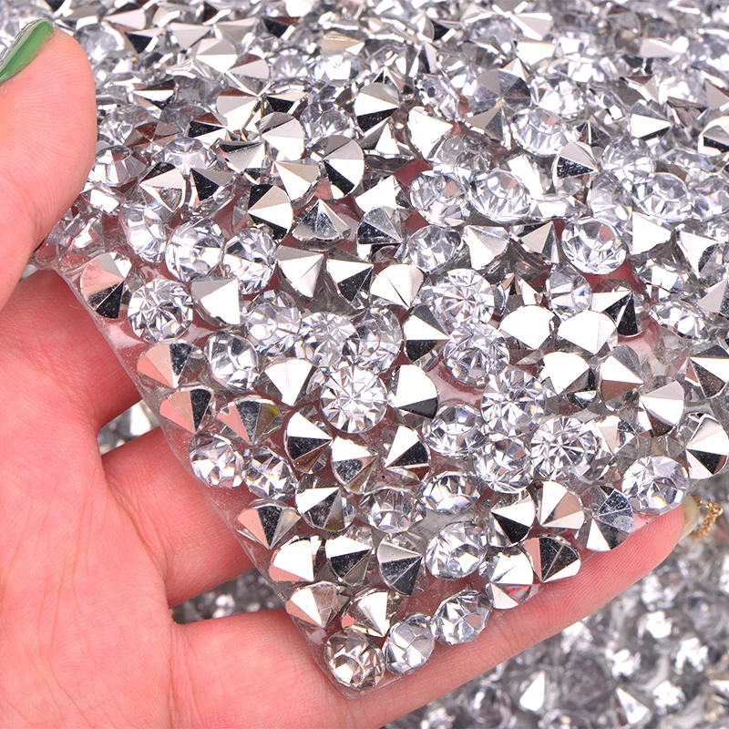 Wholesale SS38 8mm Big Glitter Clear Mesh Trim Hotfix Crystal Fabric Sheet Strass Ribbon Applique Bag Crafts From m.alibaba.com