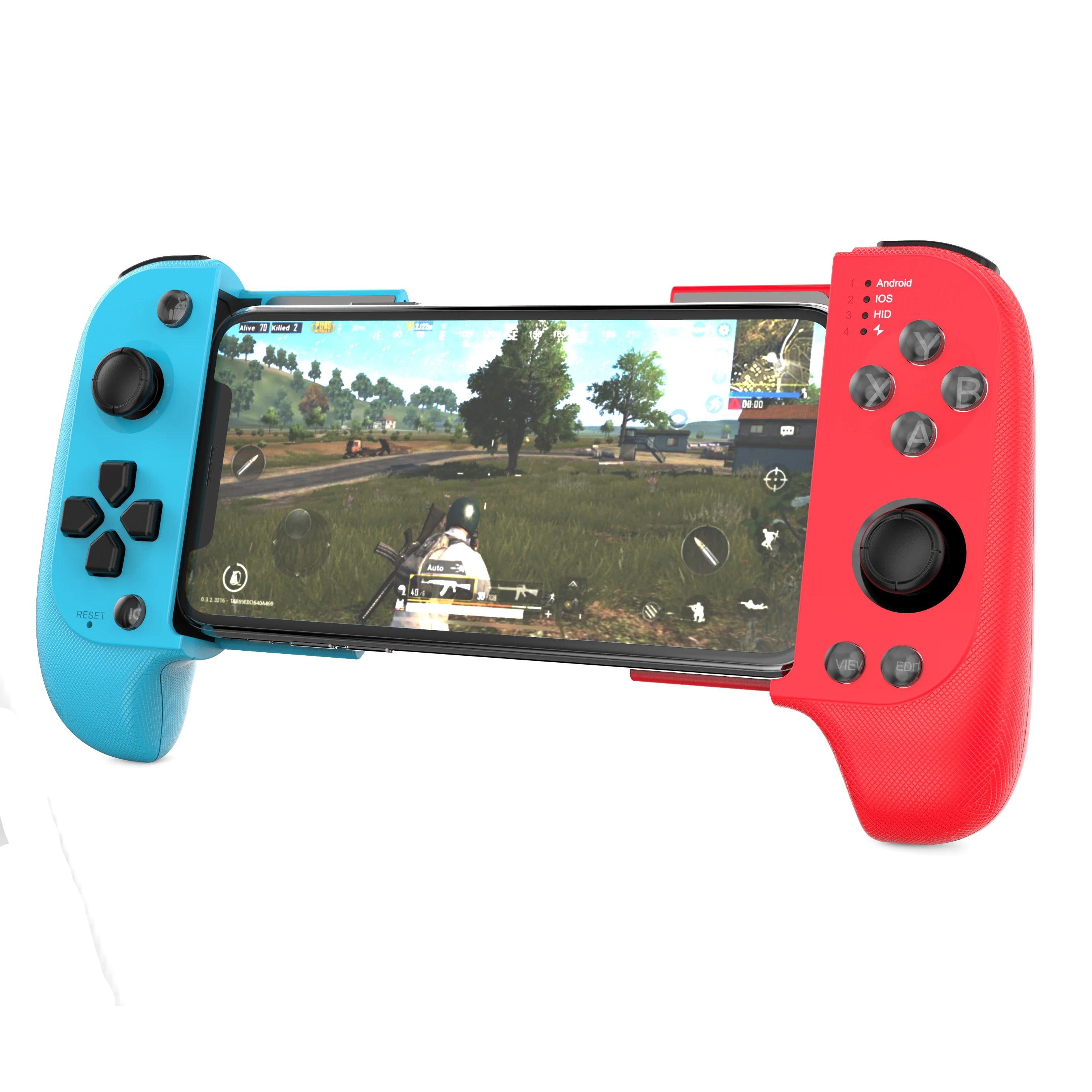 Беспроводной Android IOS мобильный игровой контроллер вертикальный экран игровой геймпад для PUBG джойстик и игровой контроллер