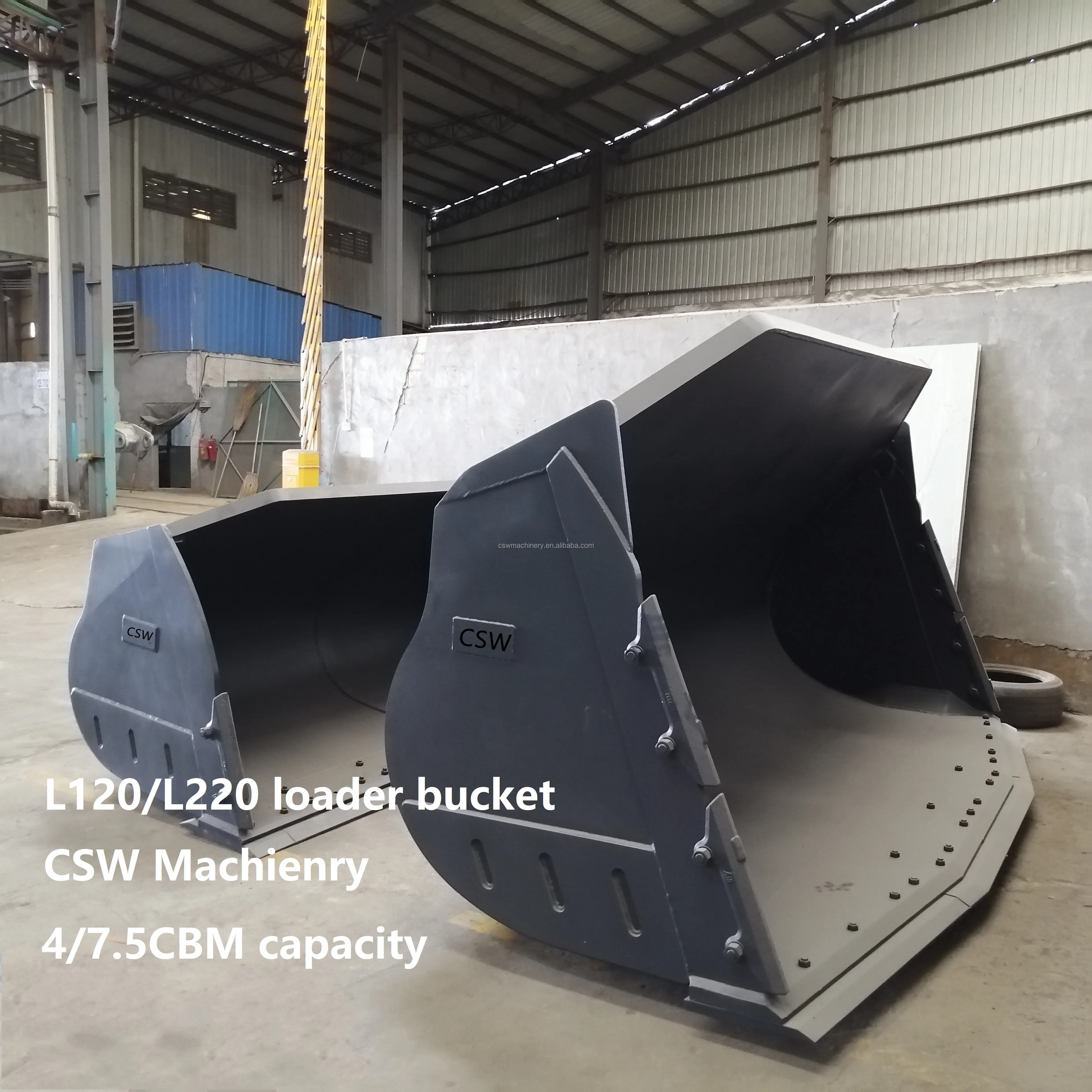 Wheel Loader Bucket L120 L220 Cat966 Cat972 Loader Buckets With Cutting