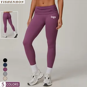 YISHENHON 2026 New Wholesale Customized Women's Yoga Legging Breathable High Waist Butt Lift Gym Workout Sport Pants