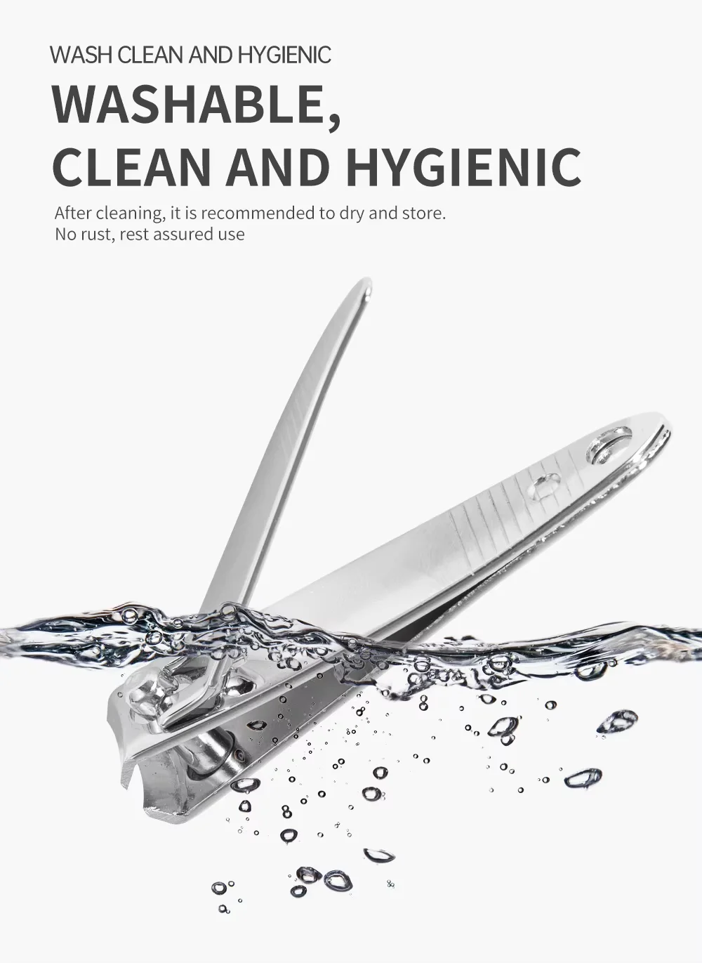 UUYP Best Selling Anti-Slip Matte Complete Portable Sharp Nail Trimming Cutter for Fingernail Toenail 2Pcs/Set Nail Cutter Hde7eafa2539241218bece0e45691ebd9L