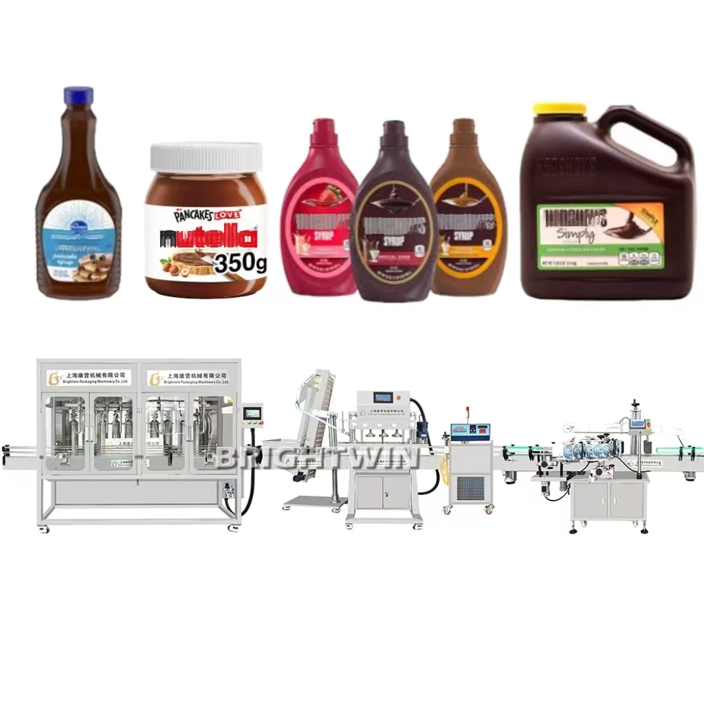 Automatic Chocolate Syrup Filling Machine Cocoa Spread Nutella Hershey Jif Sunpat Nocciolata Pipnut Filling Machine