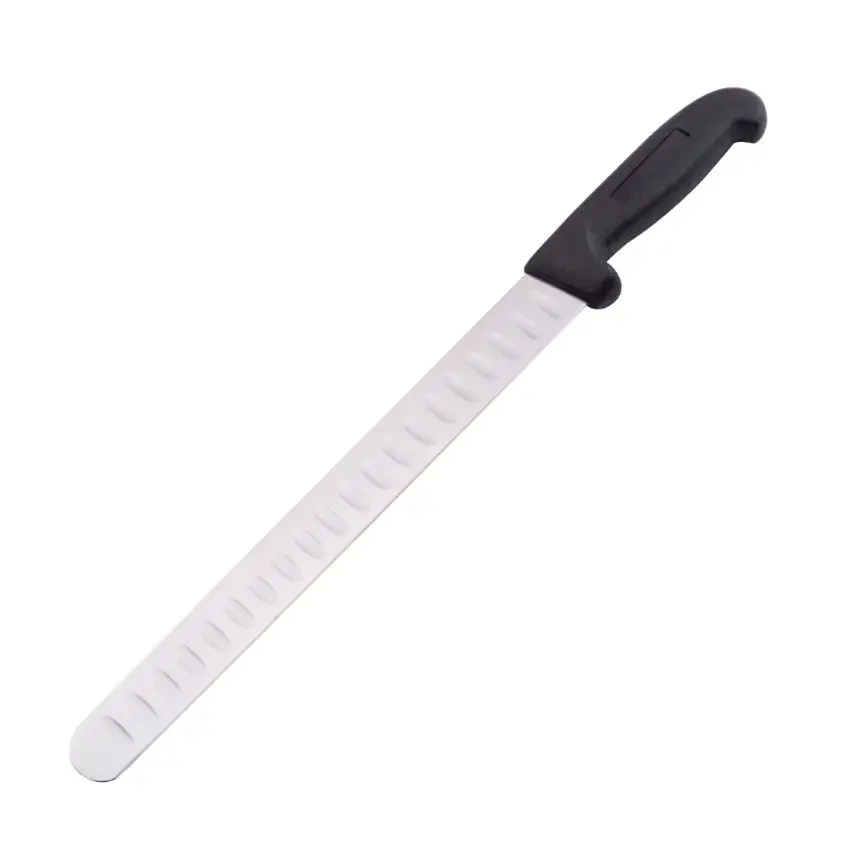 12 Inch Ultra Sharp Stainless Steel Ham Knife Ergonomic Design - Best for Slicing Roasts, Meats