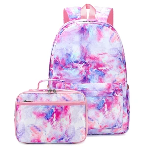 Custom Preschool Kindergarten Kids Girls Bookbag School Backpack Bags Set With Lunch Box