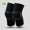 Black and green knee pads
