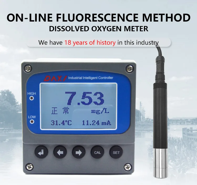 Made In China Online DO Meter Fluorescence Method Dissolved Oxygen Meter