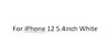 עבור iPhone 12 5.4 אינץ לבן