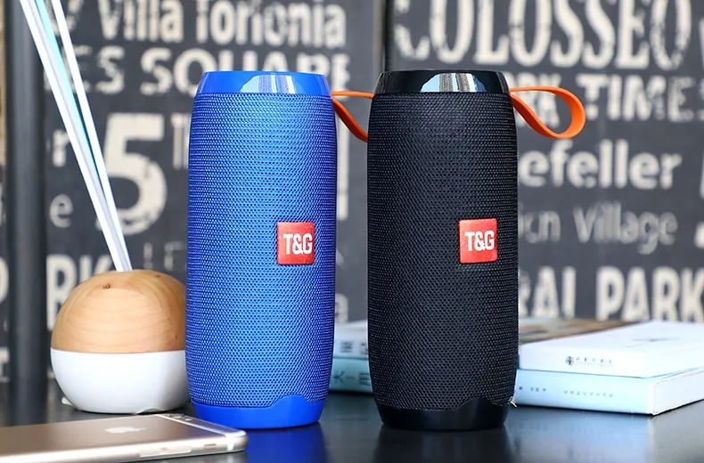 T&G wireless portable fabric speaker bluetooth with subwoofer & waterproof - ANKUX.COM