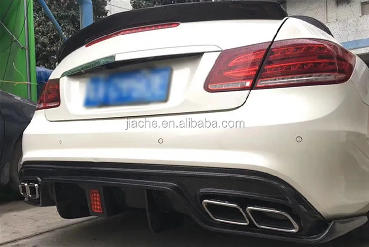 With Led Light Carbon Fiber Rear Lip Diffuser For Mercedes Benz W207 ...