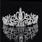 High Quality Wedding Bridal Hair Accessories Rhinestone Crystal Bling Tiaras And Wedding Crown With Comb Designer Bride Crown