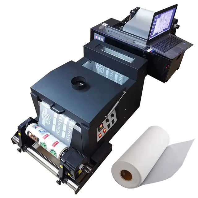 DTF film Heat Transfer Printing PET Film Roll 30/60cm Cold Peel and Hot Peel Inkjet Printer PET Transfer DTF Film