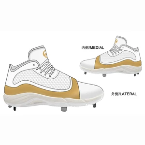 Customized Men Sport Shoes Baseball Shoes With Metal Cleats Baseball Shoe for Competition