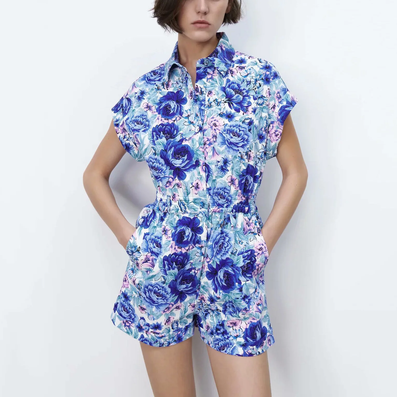 Printed short jumpsuit Clearance