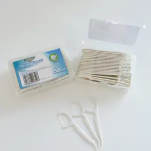 Daily Care Best Selling High Strength Plastic Handle with 400D UHMWPE Floss Dental Flosser with Toothpick Tail