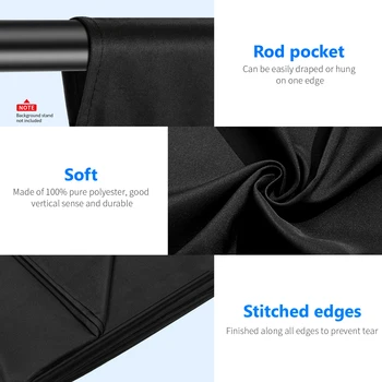 Neewer 1.8 X 2.8M Professional Photo Lighting Studio Chromakey Screen Polyester Background Backdrop Cotton product image