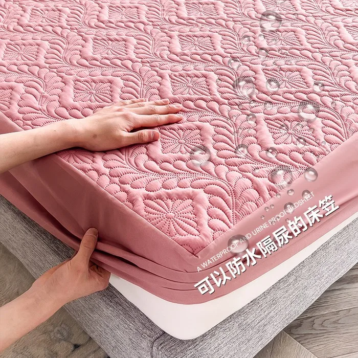 Wholesale Water Proof Breathable Soft Bed Fitted Sheet Mattress Protector Quilted Waterproof