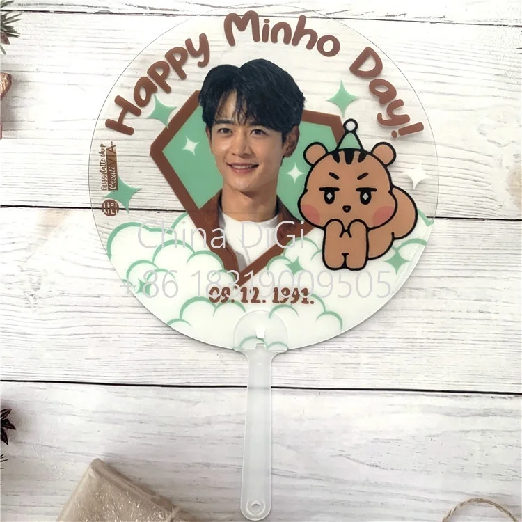 Китайский оптовый Африканский Свадебный портативный пикет на заказ Handfan Kpop Hand Fan Mini