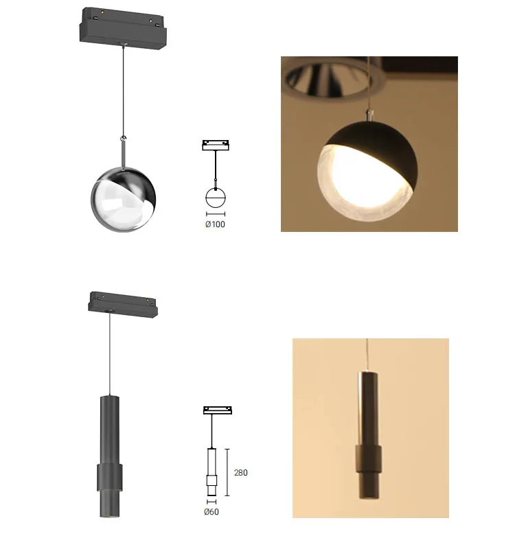 48V Magnetic Track Light LED System VOClighting Dali App Dimming Tuya Remote Control