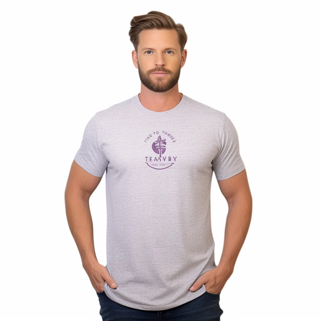 50 Polyester 25 Cotton 25 Rayon Custom Printed Men's Soft Tri Blend T