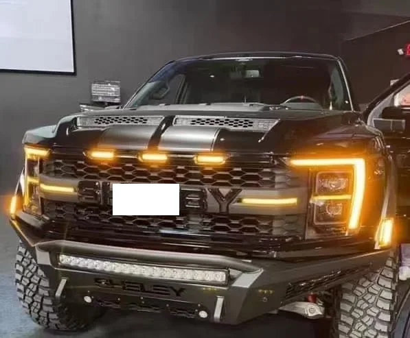 Передняя решетка радиатора с подсветкой для Ford F150 F250 F350 raptor Shelby ALL YEARS автомобильных деталей