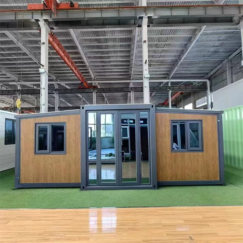 20Ft Prefabricated Expandable Container House Glamping Foldable Mobile Modular Homes With Shower Cabin Military Camp Houses