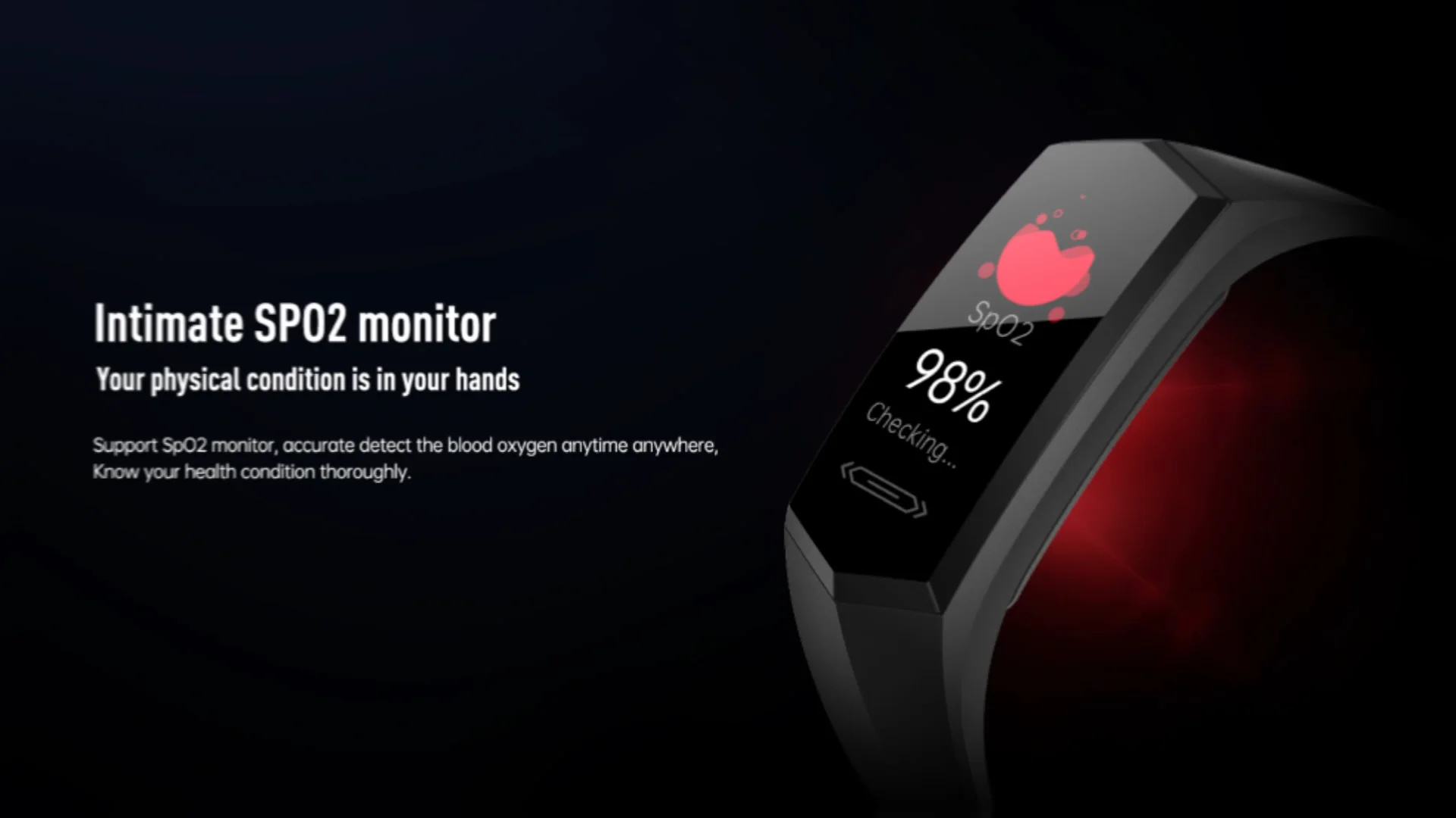 Smartwatch Body Thermometer Smart Bracelet Band Health Detect Heart